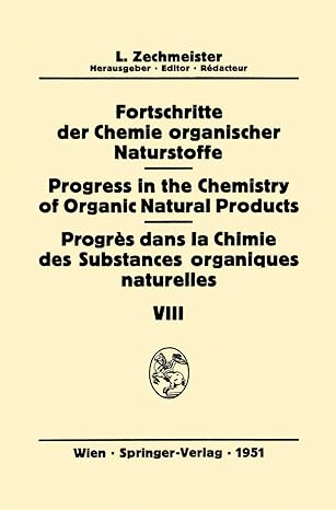 fortschritte der chemie organischer naturstoffe / progress in the chemistry of organic natural products /