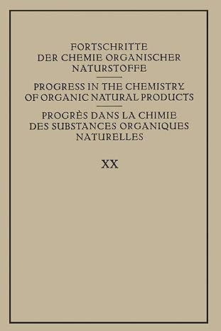 fortschritte der chemie organischer naturstoffe / progress in the chemistry of organic natural products /