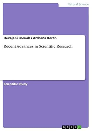 recent advances in scientific research 1st edition archana borah 3668801606, 978-3668801608