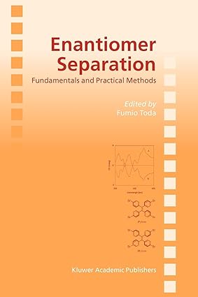 enantiomer separation fundamentals and practical methods 1st edition fumio toda 9048166403, 978-9048166404