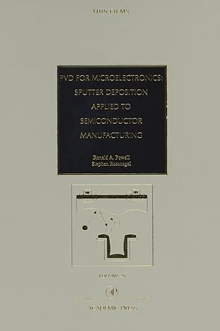 pvd for microelectronics sputter desposition to semiconductor manufacturing 1st edition stephen m rossnagel