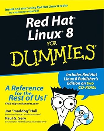 red hat linux 8 for dummies 1st edition jon hall ,paul g. sery 0764516817, 978-0764516818