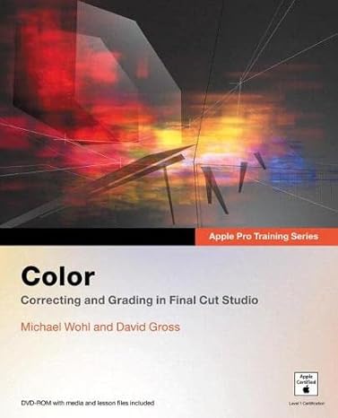 apple pro training series color 1st edition michael wohl, david gross 0321509110, 978-0321509116