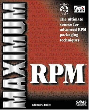 maximum rpm 1st edition edward c. bailey 0672311054, 978-0672311055