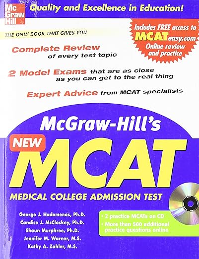 mcgraw hills new mcat with cd rom 1st edition george hademenos ,candice mccloskey ,shaun murphree ,jennifer