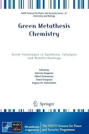 green metathesis chemistry great challenges in synthesis catalysis and nanotechnology 2010th edition valerian