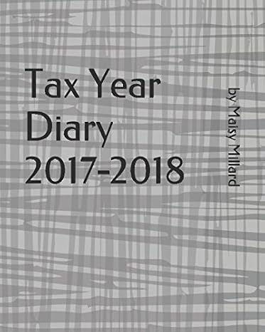 tax year diary 2017 2018  maisy millard 1520621388, 978-1520621388