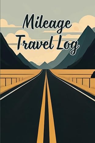 mileage travel log record your daily drives distance with ease 6x9 inch  witty tiger b0cfcyn5d7