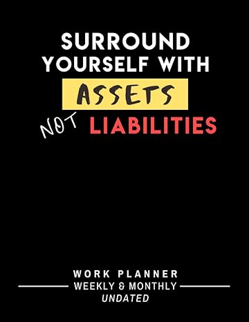 surround yourself with assets not liabilities be more productive and efficient undated weekly and monthly