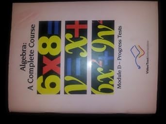 algebra module d progress tests 1st edition larry collins ,tom clark 188789179x, 978-1887891790