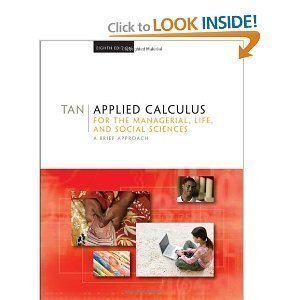 applied calculus for the managerial life and social sciences a brief approach eighth edition by tan hardcover