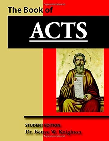 acts 1st edition dr. bettye w. knighton 1511646667, 978-1511646666