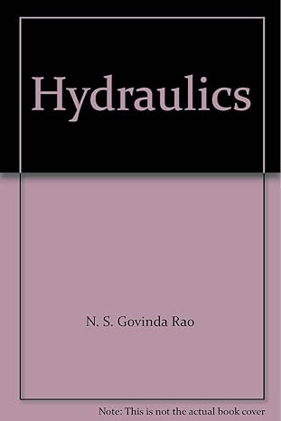 hydraulics 1st edition n s govinda rao b0007iwsvo