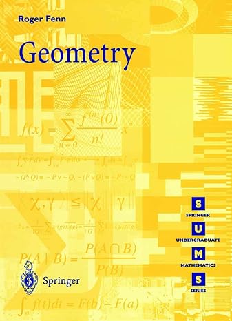 geometry 1st edition roger fenn 1852330589, 978-1852330583