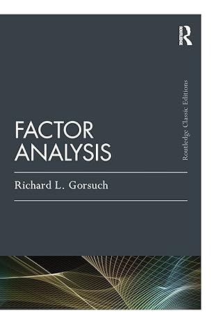 factor analysis 2nd edition richard l gorsuch 1138831999, 978-1138831995