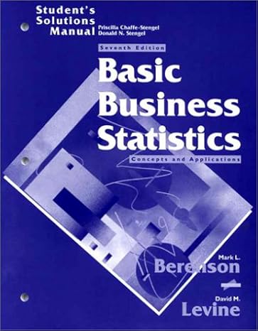 basic business statistics solution manual edition mark l berenson ,david m levine 0130830739, 978-0130830739