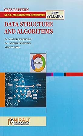 data structures and algorithms 1st edition vijay t patil dr manisha bharambe , dr jagdish sangvikar b0968ssd8m