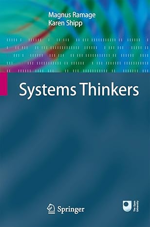 systems thinkers 2009th edition magnus ramage ,karen shipp 1848825242, 978-1848825246