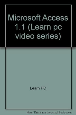 microsoft access 1 1 professional edition learn pc 013083114x, 978-0130831149