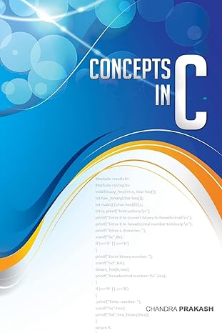 concepts in c 1st edition mr chandra prakash 1495211703, 978-1495211706