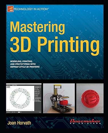 mastering 3d printing 1st edition joan horvath 1484200268, 978-1484200261