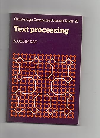 text processing 1st edition a. c. day 0521286832, 978-0521286831