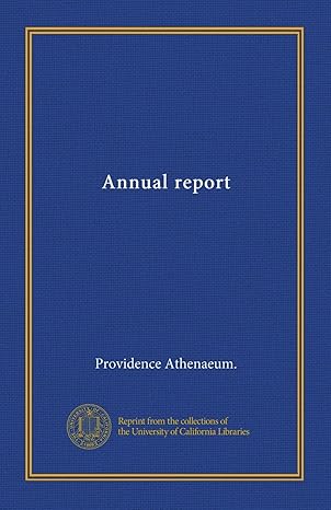 annual report 1st edition providence athenaeum b008ksuryi