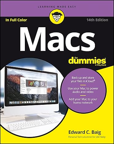 macs for dummies 14th edition edward c. baig 1119239613, 978-1119239611