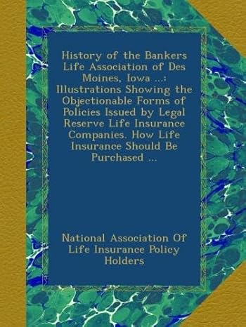 history of the bankers life association of des moines iowa illustrations showing the objectionable forms of