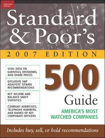 standard and poors 500 guide 1st edition standard poor's 0071479066, 978-0071479066