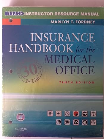 insurance handbook for the medical office 10th edition marilyn t fordney 1416036644, 978-1416036647