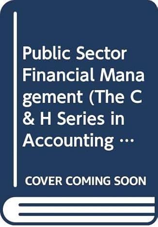 public sector financial management 1st edition hugh coombs ,d e jenkins 0412565609, 978-0412565601