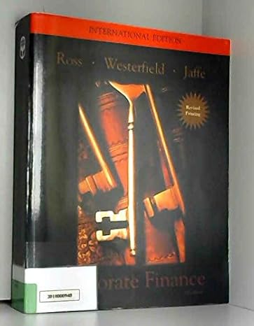 corporate finance international edition stephen a ross ,randolph westerfield 0801651867, 978-0801651861