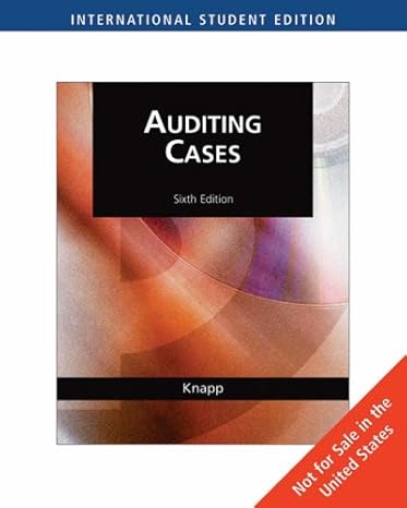 contemporary auditing international edition michael c knapp 0324375050, 978-0324375053