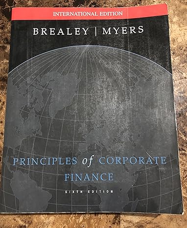 principles of corporate finance 1st edition richard and stewart c myers, myers stew brealey 0071179011,