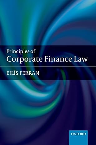 corporate finance law 1st edition eilis ferran 019923051x, 978-0199230518