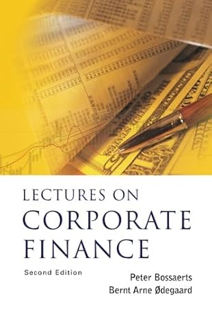 Lectures On Corporate Finance