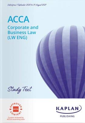 corporate and business law study text 1st edition kaplan 1787405931, 978-1787405936