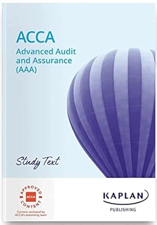 advanced audit and assurance study text 1st edition kaplan test prep 178740868x, 978-1787408685