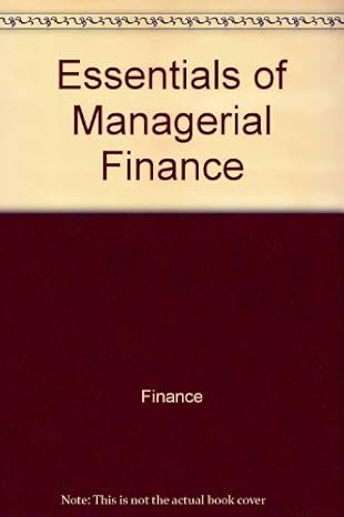 essentials of managerial finance 9th edition j fred weston 0030307333, 978-0030307331