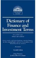 dictionary of finance and investment terms 1st edition jordan goodman jordan elliot goodman john downes