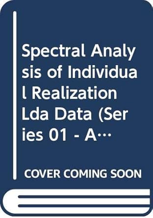 spectral analysis of individual realization lda data 1st edition m j tummers ,d m passchier 9040715696,