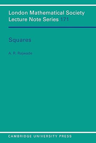 squares 1st edition a r rajwade 0521426685, 978-0521426688