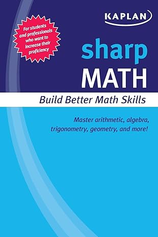 sharp math 1st edition kaplan 1419550314, 978-1419550317