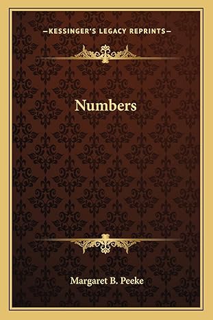 numbers 1st edition margaret b peeke 1162895721, 978-1162895727