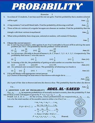 probability 1st edition adel al saeed b0c2sckyd2, 979-8393099817