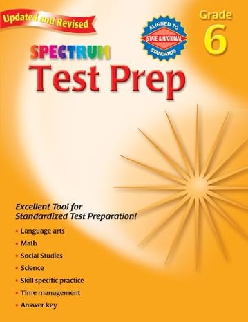 test prep grade 6 revised, updated, workbook edition dale foreman ,alan cohen ,jerome kaplan ,ruth mitchell