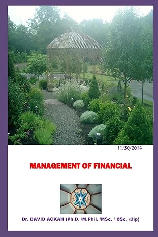 management of finance finance large print edition dr david ackah 1505302056, 978-1505302059