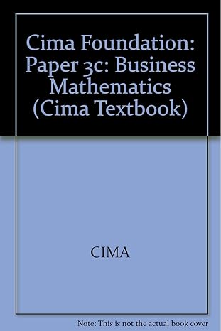 business mathematics 1st edition cima 1843902435, 978-1843902430