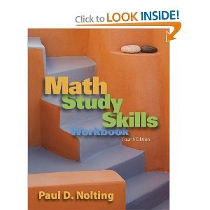 math study skills workbook 4th edition paul d nolting b00725anoe